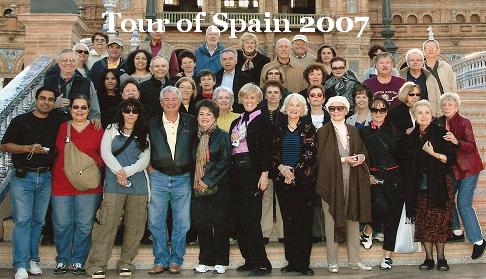 Globus tour group in Seville. Click here for more pictures.