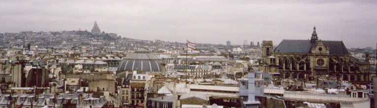 View from the top of the Arc de Triomphe
